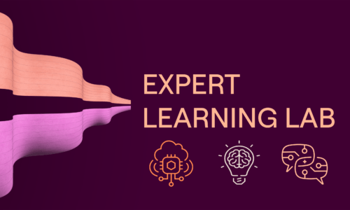 Illustration med text Expert Learning lab