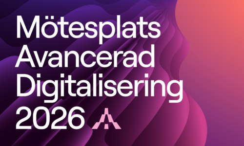 Illustration med text Mötesplats Avancerad Digitalisering 2026